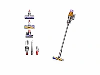 Dyson v12 detect slim absolute - steelstofzuiger - nikkel/geel - 150 air watts - hepa - lichtgewicht - afbeelding 1 van  2