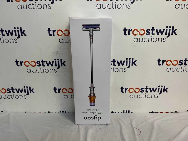 Dyson v12 detect slim absolute - steelstofzuiger - nikkel/geel - 150 air watts - hepa - lichtgewicht - afbeelding 2 van  2