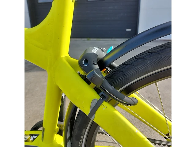 E-bakfiets, kettler, triobike cargo, fluorescerend geel - afbeelding 3 van  24