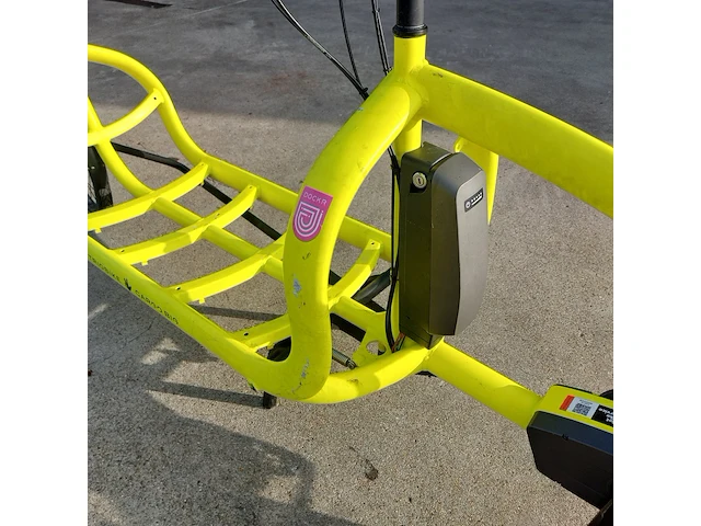 E-bakfiets, kettler, triobike cargo, fluorescerend geel - afbeelding 6 van  24