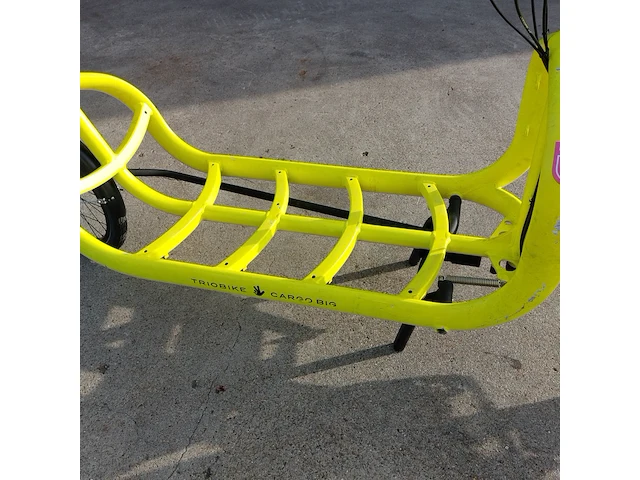 E-bakfiets, kettler, triobike cargo, fluorescerend geel - afbeelding 7 van  24