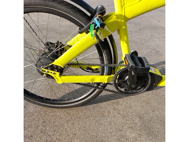 E-bakfiets, kettler, triobike cargo, fluorescerend geel - afbeelding 13 van  24