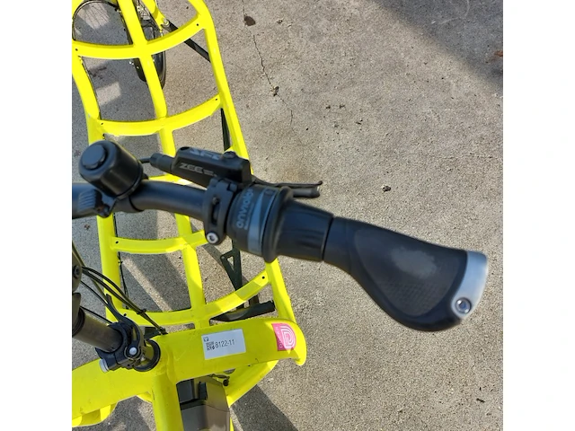 E-bakfiets, kettler, triobike cargo, fluorescerend geel - afbeelding 14 van  24