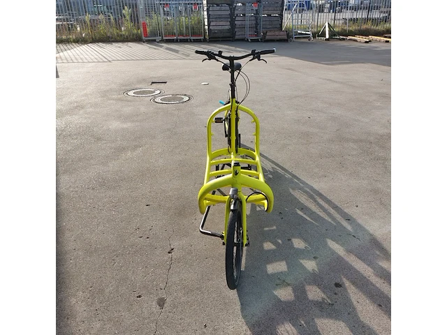 E-bakfiets, kettler, triobike cargo, fluorescerend geel - afbeelding 18 van  24
