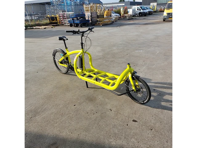 E-bakfiets, kettler, triobike cargo, fluorescerend geel - afbeelding 19 van  24
