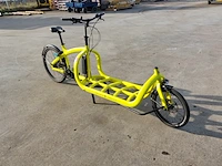 E-bakfiets, kettler, triobike cargo, fluorescerend geel - afbeelding 19 van  24