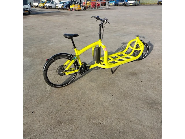 E-bakfiets, kettler, triobike cargo, fluorescerend geel - afbeelding 21 van  24