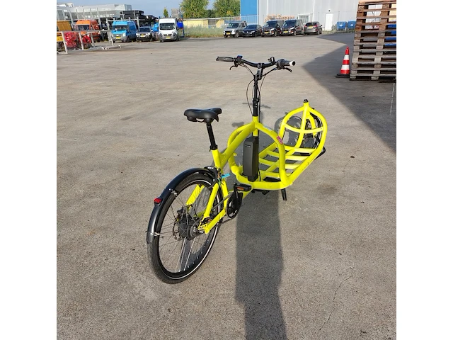 E-bakfiets, kettler, triobike cargo, fluorescerend geel - afbeelding 22 van  24