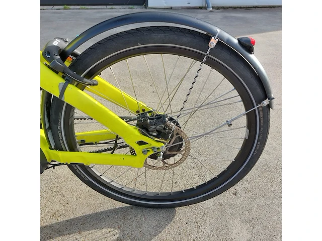 E-bakfiets, kettler, triobike cargo, fluorescerend geel - afbeelding 24 van  24