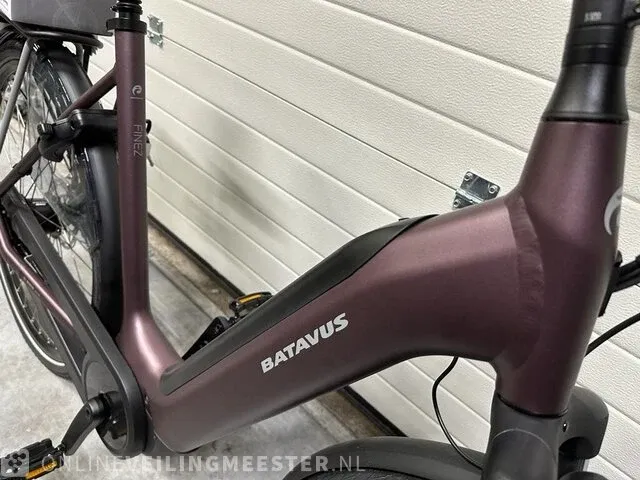 E-bike - elektrische fiets batavus, finez e-go power, sangria-mat, bouwjaar 2022 - afbeelding 2 van  3