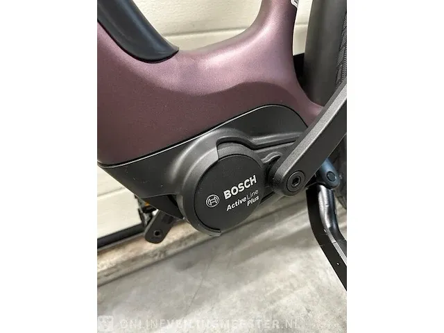 E-bike - elektrische fiets batavus, finez e-go power, sangria-mat, bouwjaar 2022 - afbeelding 3 van  3