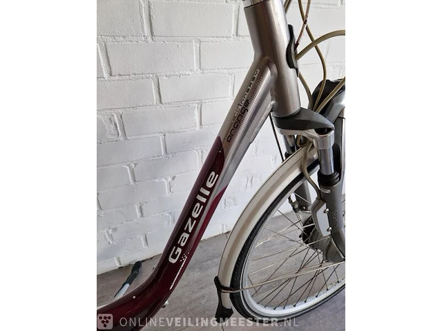 E-bike gazelle, rood-zilver - afbeelding 3 van  9