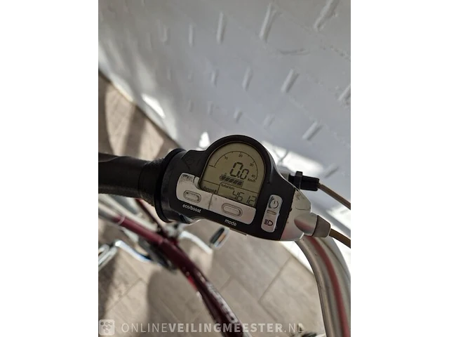E-bike gazelle, rood-zilver - afbeelding 9 van  9