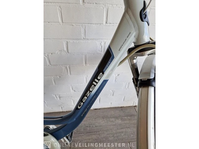 E-bike gazelle , wit-blauw - afbeelding 6 van  8