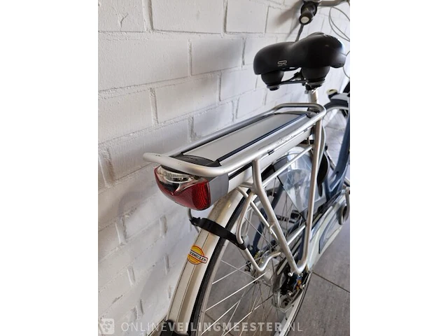 E-bike gazelle , wit-blauw - afbeelding 7 van  8