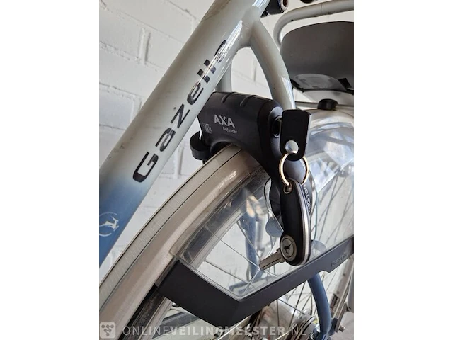 E-bike gazelle , wit-blauw - afbeelding 8 van  8