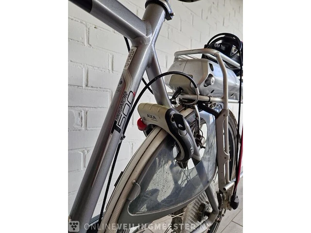 E-bike trek, zilver-blauw - afbeelding 8 van  9