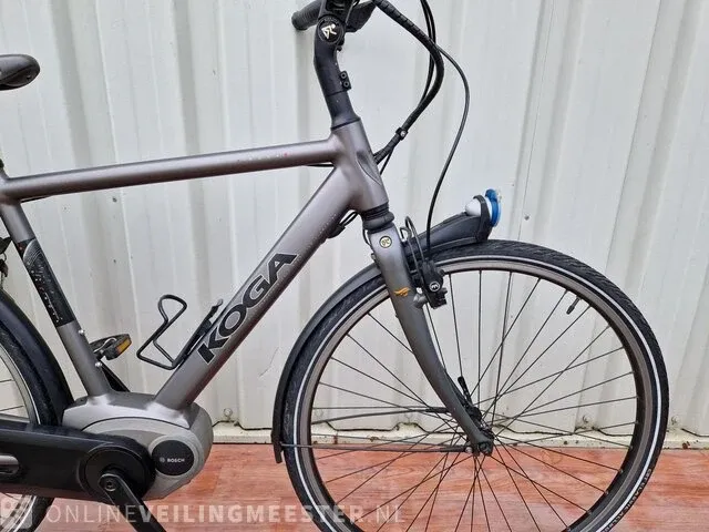 E-nova bosch middenmotor e-bike/ elektrische fiets koga, matgrijs - afbeelding 6 van  12