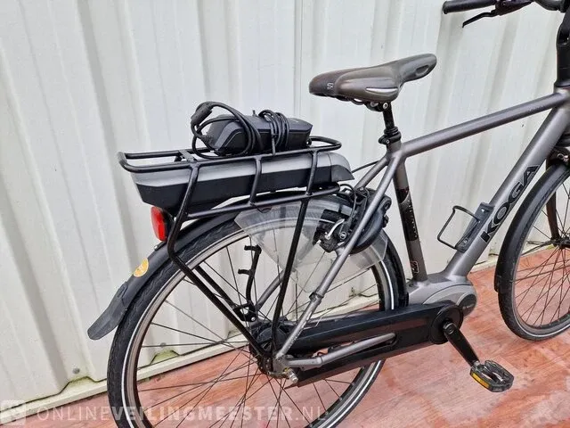 E-nova bosch middenmotor e-bike/ elektrische fiets koga, matgrijs - afbeelding 7 van  12