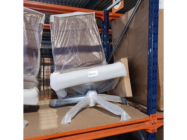 Eames ea219 softpad bureaustoel in cognac leer, replica, cognac / chroom - afbeelding 9 van  9