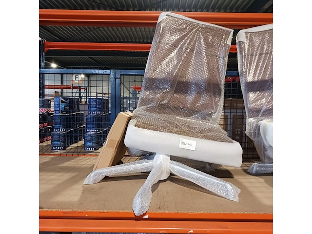 Eames ea219 softpad bureaustoel in cognac leer, replica, cognac / chroom - afbeelding 9 van  9