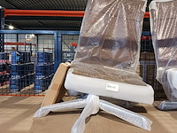 Eames ea219 softpad bureaustoel in cognac leer, replica, cognac / chroom - afbeelding 9 van  9