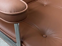 Eames es104 bureaustoel in echt cognac leer, cognac / chroom, bouwjaar 2022 - afbeelding 4 van  6