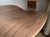 Eames lcw fauteuil in walnoot replica, zwart - afbeelding 5 van  6