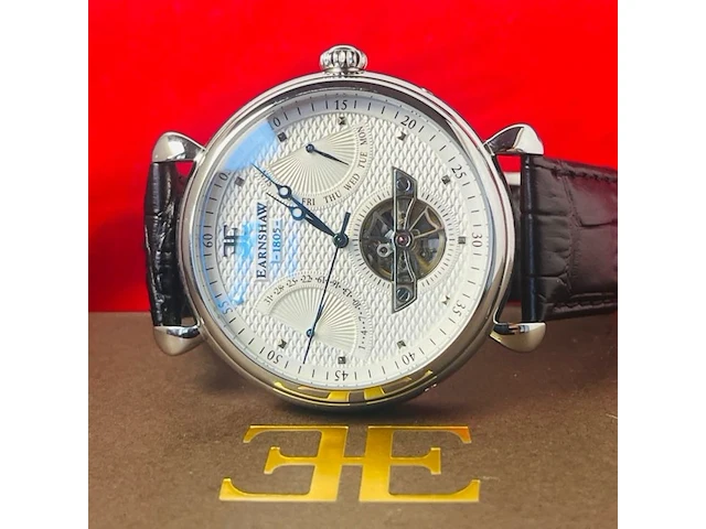 Earnshaw grand calendar tourbillon horloge met earnshaw pen - afbeelding 5 van  11