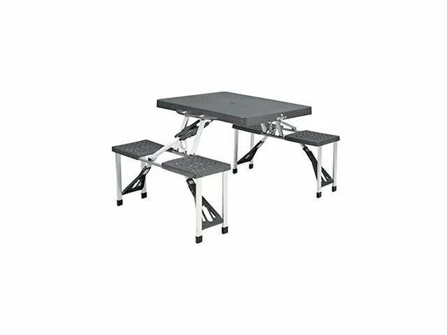 Easy camp 670410 rechthoekige buitentafel zwart zilver - afbeelding 1 van  4