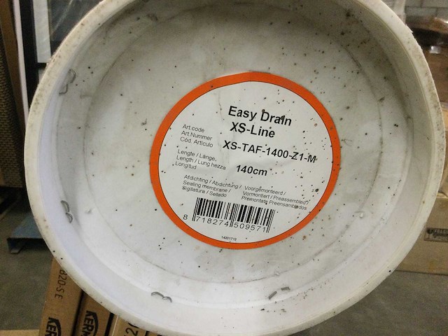Easy drain - xs line xs-taf-1400-z1-m - douchegoot 140 cm - afbeelding 2 van  3