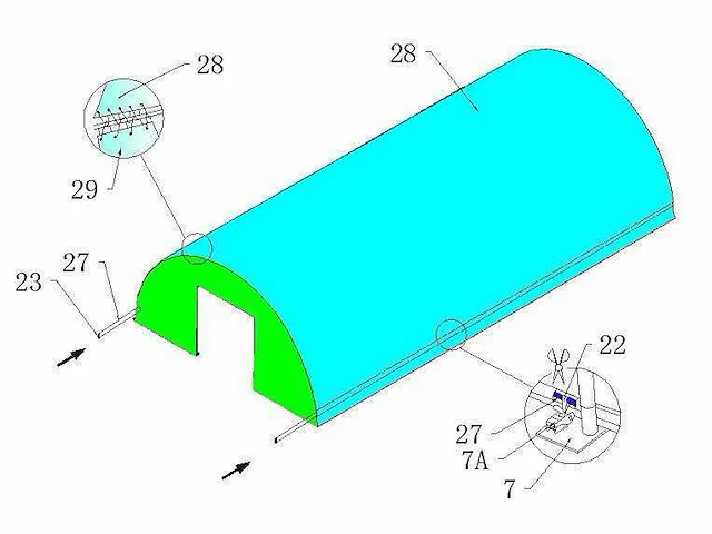 Easy-going - (24x12,20x6,10 meter) - garage tent / opslag shelter 408020r - 2025 - afbeelding 6 van  23
