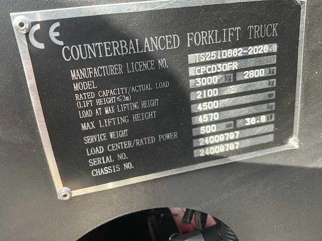Easy-going - 3 ton - diesel - triple - vorkheftruck - 2025 - afbeelding 17 van  51