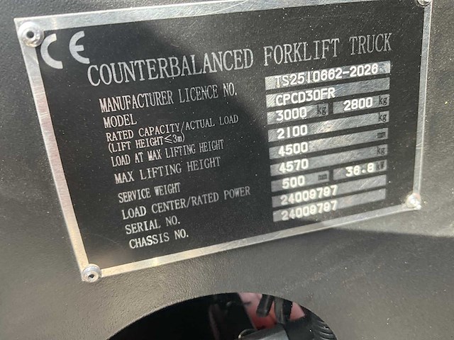 Easy-going - 3 ton - diesel - triple - vorkheftruck - 2025 - afbeelding 17 van  51