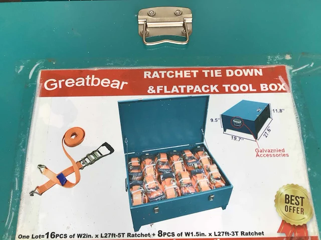 Easy-going - 3+5 ton - opslagbak met spanbanden met ratels (24x) - afbeelding 2 van  11