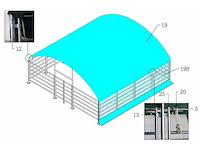 Easy-going - (8x8x4 meter) - army green - dierenverblijf / shelter 8 meter - 2025 - afbeelding 10 van  14