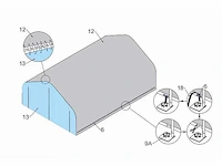 Easygoing - 2024 - (6,1x6,1x3,6 meter) - shelter overkapping / tent 202012p - afbeelding 19 van  25