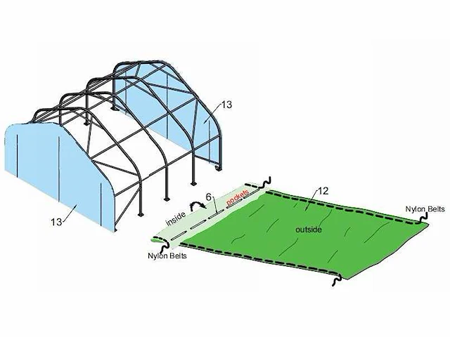 Easygoing - 2024 - (6,1x6,1x3,6 meter) - shelter overkapping / tent 202012p - afbeelding 22 van  25
