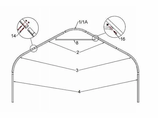 Easygoing - 2024 - (6,1x6,1x3,6 meter) - shelter overkapping / tent 202012p - afbeelding 23 van  25