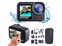 Easypix manta waterdichte action cam incl. harde schaalexterne microfoon + afstandsbedieningtwee batterijenoplader - afbeelding 1 van  4