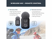 Easypix manta waterdichte action cam incl. harde schaalexterne microfoon + afstandsbedieningtwee batterijenoplader - afbeelding 3 van  4