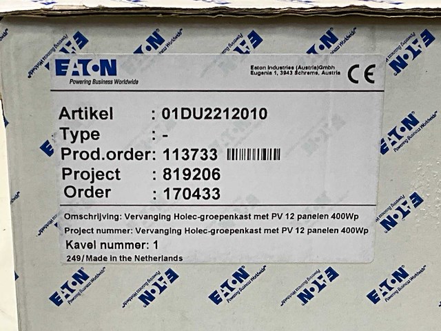 Eaton 01du2212010 groepenkast - afbeelding 9 van  9