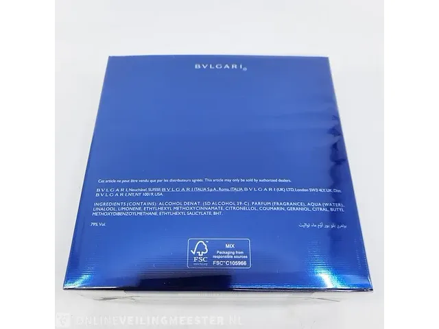 Eau de toilette, 100 ml bvlgari, blv pour homme, vaporisateur spray - afbeelding 3 van  4