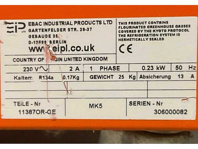 Ebac mk5 condensatiedroger / bouwdroger - afbeelding 6 van  6
