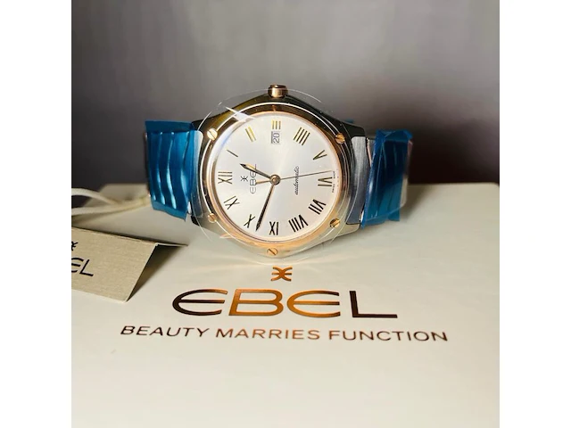 Ebel 18kt gouden horloge - sportwave classic - full set - afbeelding 1 van  11