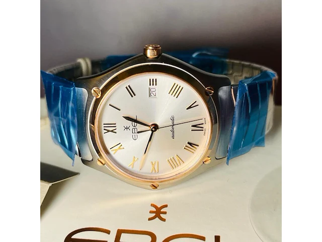 Ebel 18kt gouden horloge - sportwave classic - full set - afbeelding 4 van  11