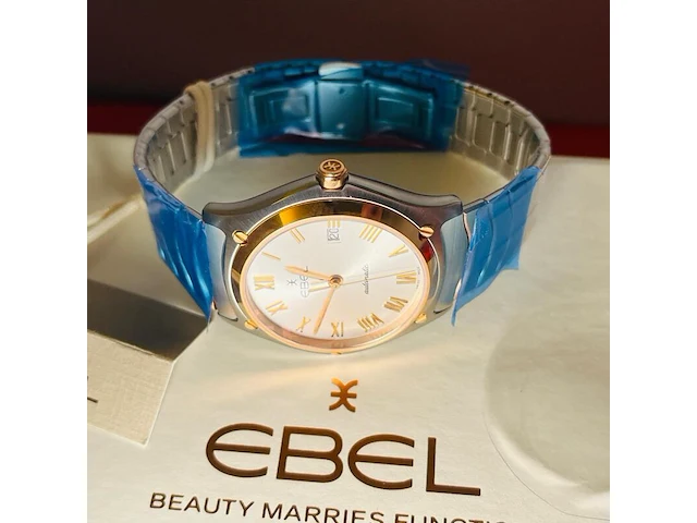 Ebel 18kt gouden horloge - sportwave classic - full set - afbeelding 8 van  11