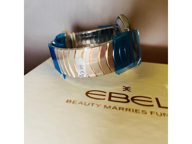 Ebel 18kt gouden horloge - sportwave classic - full set - afbeelding 9 van  11