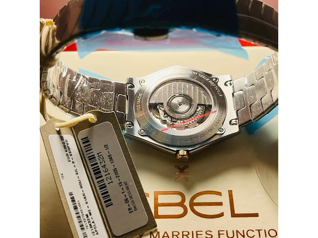 Ebel 18kt gouden horloge - sportwave classic - full set - afbeelding 11 van  11