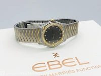 Ebel classic wave - diamanten lunette - 18kt goud - afbeelding 5 van  12